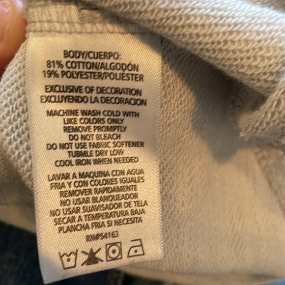 Calvin Klein Hooded Sweatshirt SZ L Gray & White Long Sleeve - Picture 13 of 13